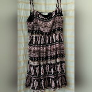 Bohemian Black and Red Patterned Women's Bag